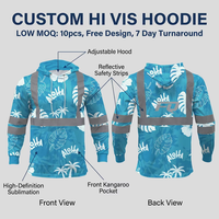 Hoodie Camo Kustom FQ Hi Vis Reflektif Pakaian Kerja Keselamatan Berburu Hoodie Camo Kemeja Kerja Klub Grosir Perusahaan AS Kanada Hawaii