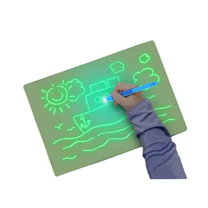 EN-71 taşınabilir çocuklar oyuncak seti DIY boyama gece kızdırma çizim tableti eğitim çizim kurulu floresan sihirli yaratıcı sanat JSK-FA3