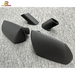 TYPE-Matte Carbon Fiber Replacement Side <b>Mirror</b> Cover for Lambo Aventador LP700 2011-2015 Carbon Rear <b>Mirror</b> Cap <b>Shell</b> Car Parts - Product Image 2