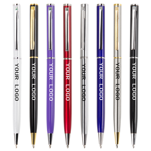 0717 Custom Ballpen Wholesale Ballpoint <b>Pen</b> with Logo Luxury Metal <b>Pens</b> Hotel Business Gift - Product Image 2