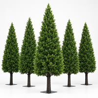 Grands arbres cypress artificiels de 4 m pour projets de paysagisme commercial |   Arbres artificiels réalistes pour hôtels, centres commerciaux et espaces publics