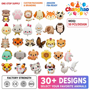 Venta Directa de Fábrica, Globos de Aluminio con Forma de Animales de Dibujos Animados, Globos de Aluminio con Forma de Paloma y Pato para Decoración de Fiestas de Cumpleaños - Product Image 1