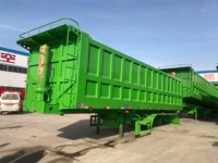 Semi-remorque à benne basculante de haute qualité à 3 essieux, hydraulique, 60 tonnes, 3 essieux, benne arrière, remorque à benne basculante de 30, 35, 40 mètres cubes à vendre