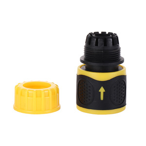 Han Dabang 4 Point Quick Connector 1/2 Inch <b>ABS</b> Yellow Water Hose Fitting For Car Washer - Product Image 4
