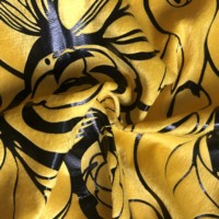 Tissu en velours DTY FDY de haute qualité, imprimé en relief avec motif floral, pour canapé, rideau, textile d'ameublement
