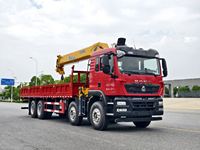 Grue sur camion à flèche droite CLW 14 tonnes, hauteur de levage 21,6 m, transmission 8x4, normes d'émission Euro, composants de transmission essentiels, télécommande