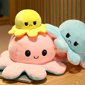 Peluche de Pulpo Reversible Personalizado, Almohada de Pulpo de Doble Cara que Cambia de Expresión, Regalo para Niños, Muñeco de Pulpo que Cambia de Cara - Product Image 6
