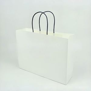 Sacs de courses en papier kraft écologiques avec impression de logo personnalisée, impression numérique pour utilisation en supermarché - Product Image 2