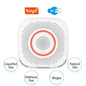 Home Security System Wifi Gás <span class=keywords><strong>Detector</strong></span> Detectar GNL (CH4) ou GLP (C3H8) Alarme de Gás Tuya Opcional - Product Image 1