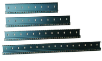 Rail de montage en L en acier au carbone pour rack 10U de 18 pouces, idéal pour les cases de mixage audio 2U-22U