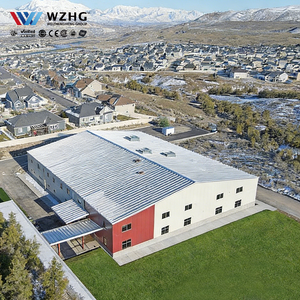 โครงสร้างเหล็ก PEB ที่ยั่งยืนตามมาตรฐาน NBA ทนทานต่อแรงลมสำหรับสโมสร อายุการใช้งาน 50 ปี ได้รับการรับรองมาตรฐาน ISO9001 ดีไซน์ทันสมัย - Product Image 1