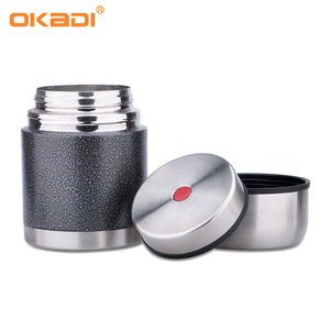 Termos Dinding Ganda Stainless Steel, Kotak Sup Termos Makanan Lurus Stainless Steel 500Ml - Product Image 5