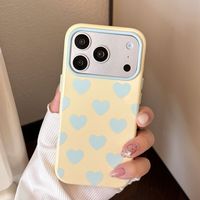 Coque de téléphone souple antichoc intégrale motif cœur macaron pour iPhone 17 18 Pro Max 16 PM 15 14 13 Pro