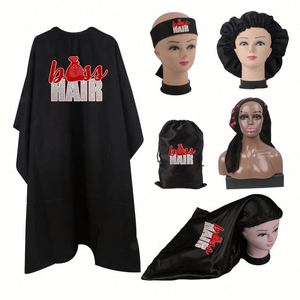 Wholesale Custom Bonnet Edge Wrap <b>Wig</b> Labels Tags Hair Packaging Bags With Logo Promotion Gifts - Product Image 3