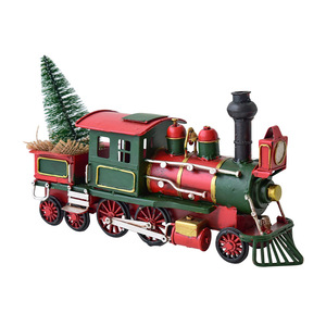 High-End Vintage babbo metallo artigianale modello di ferro <span class=keywords><strong>auto</strong></span> per la casa ornamenti da scrivania tecnica di fusione decorazioni natalizie regali - Product Image 6