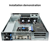 2U Server Case 600mm Depth Full-height Card Multiple Drive Bays Redundant Dual Power Supply E-ATX ITX Motherboard Compatibility