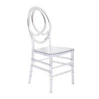 Chaise Chiavari Transparente en Cristal, Plastique Acrylique, pour Mariage, Événement, Hôtel et Banquet