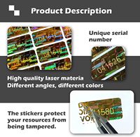 Op maat gemaakte tamperproof hologram stickers met QR-code label en beveiliging verificatiesysteem, hoge kwaliteit