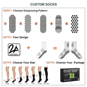 Chaussettes antidérapantes <span class=keywords><strong>CMAX</strong></span> Soft de haute qualité, très vendues, pour le sport, le football, le basketball, avec logo personnalisé, grip et coussinets. - Product Image 3