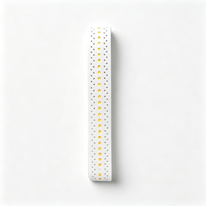 Cinta de Agarre para Raqueta de Bádminton Blanca con Puntos Naranjas, Material PP Transpirable, Antideslizante y Absorbente de Sudor - Product Image 1