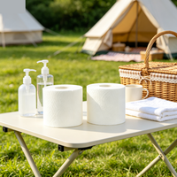 Rouleaux de papier toilette jetables en pulpe de bambou, super doux et absorbants, écologiques, pour mariages, fêtes et dîners – Vente en gros à prix réduit