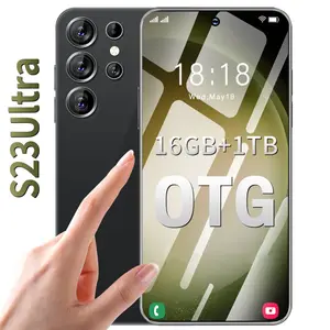 Ponsel Android 13,0 layar besar 16GB + 1TB, ponsel pintar mendukung kartu Sim ganda + kartu tf S23 Ultra 7.3 inci 5G