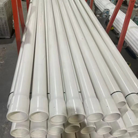 Tuyau de surélévation pour pompe à eau en UPVC fileté haute pression, anticorrosion, certifié ISO, SCH40/SCH80/SCH120, 1,2-6 pouces, pour forage