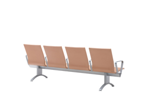 Chaise d'aéroport avec structure métallique, siège d'attente public avec accoudoirs pour gare, hôpital, banque, hall - Product Image 4