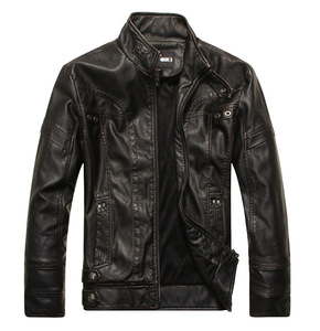 Soldes Exceptionnelles : Blouson Moto Homme Hiver Élégant en <span class=keywords><strong>Cuir</strong></span> PU, Coupe Slim, Doublure Velours - Product Image 3