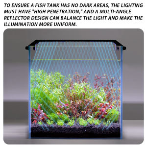 YEE Factory Groothandel Volspectrum LED Aquariumverlichting voor Zoetwateraquariumen, Beplantte Aquaria, Groeibevordering van Waterplanten - Product Image 5