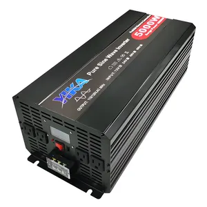 YIKA 5000 W 12V güç inverteri kapalı ızgara 24V 110V 220V saf sinüs dalga invertör 5000 watt