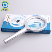 Loupe grossissante 3X avec grande lentille de 73 mm, loupe de lecture portative éclairée par LED pour les personnes âgées, inspection