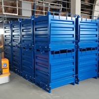 Vente en gros Poubelle à trémie en métal Poubelle à porte basse Conteneur en métal Chiffre d'affaires pour la collecte des déchets