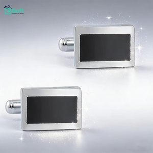 Boutons de manchette vintage en émail et fer pour hommes |   Boutons de manchette français de qualité export avec finition artisanale huilée - Product Image 3