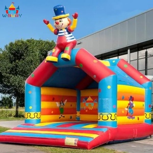 Vente flash WINWAYTOYS Château gonflable commercial en PVC Super Clown 6,1x5x5,9m pour le plaisir - Product Image 1