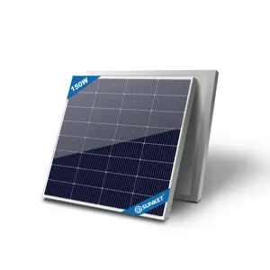 Small Solar Panel perc Topcon 182mm 210mm 120w 150w full black solar panel with IP67 IP65 Junction Box