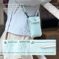 Sac bandoulière pour téléphone en nylon 2026, pochette verticale à fermeture à pression, sacoche légère pour usage quotidien, unisexe