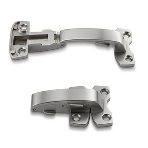 Charnière pliante à résonance 3 mm en alliage de zinc argenté sans perçage pour panneaux de porte en bois - Product Image 5