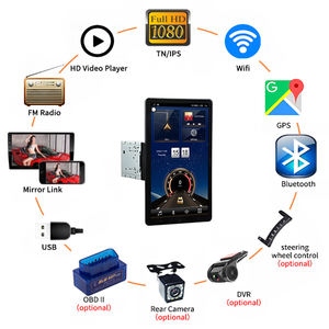 Radio Mobil Android Tesla Style untuk Ford Explorer Expedition F150, Pemutar Audio Multimedia Stereo Mobil Universal 2 <span class=keywords><strong>DIN</strong></span> - Product Image 3
