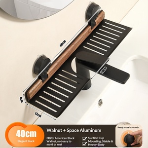 <span class=keywords><strong>Estante</strong></span> de Almacenamiento para Grifo de Baño de Doble Nivel, Metálico, de Pared, con Diseño Moderno y Sencillo - Product Image 6
