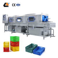 Machine de nettoyage haute pression pour cages à volailles 100-1500 pièces/heure, laveuse de caisses à volailles, machine à laver les plateaux d'éclosion de poulets
