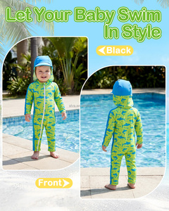 <span class=keywords><strong>Maillot</strong></span> <span class=keywords><strong>de</strong></span> <span class=keywords><strong>bain</strong></span> une pièce tricoté pour bébé garçon et fille, avec fermeture éclair à manches longues, OEM et ODM - Product Image 3
