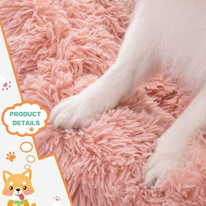 Muestra Gratuita de Proveedores de Camas para Mascotas, Cama para Perros Tipo Donut Súper Suave, Rosa, de Felpa Larga, Redonda y Esponjosa, Nido para Gatos, Refugio para Mascotas, Cama para Cachorros - Product Image 2