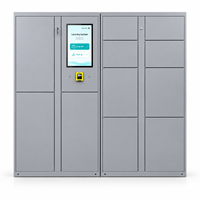 Station de casiers à bagages en libre-service, système de verrouillage fiable, casier à bagages intelligent pour aéroports et hubs de voyage