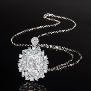 Ensemble de collier en zircone cubique 10*14MM plaqué platine sur cuivre, anti-ternissement, bijoux tendance pour femmes - Product Image 4