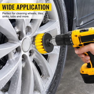 3PCS <strong>Power</strong> Scrubber Drill Cleaning <strong>Brushes</strong> Set Cleaning Tile Floor Toilet Kitchen Car Interior Sofa Drill Cleaning <strong>Brush</strong> - Product Image 4