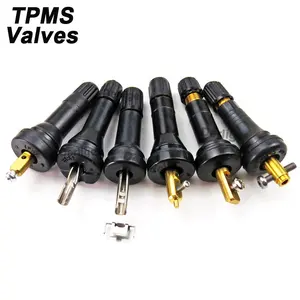 자동차 TPMS 밸브 스템 용 고무 타이어 밸브 자동차 TPMS 센서 용 튜브리스 스냅인 타이어 교체 수리 키트