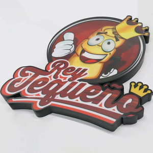 Custom Wall Side Hanging Board Circle Mounted Signboard Two Sides Led <strong>Light</strong> <strong>Box</strong> <strong>Sign</strong> For Bar,restaurant,store Signs - Product Image 3