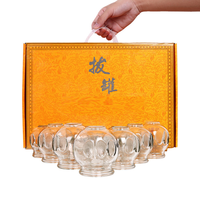 Médecine traditionnelle chinoise, ensemble de 16 ventouses en verre pour acupuncture, massage, ventouses de feu