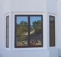 Ventana de Acero con Marco de Acero y Vidrio, Ventana de Acero con Vidrio Bajo Emisivo